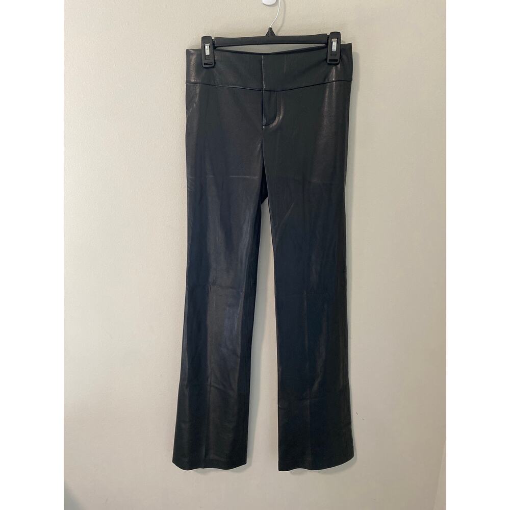 New Alice + Olivia Women's Leather Flare Pants Size 2